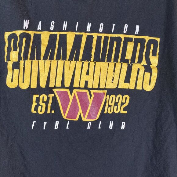 NFL Washington Commanders Football Club • Short Sleeve Black Tee T-Shirt (L) EUC - Picture 3 of 5